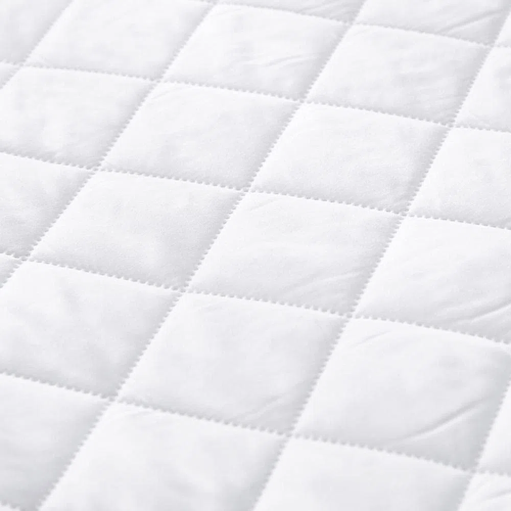 Biancheria da letto Lenzuola con angoli Hotel Homestay Lenzuola con angoli impermeabili trapuntate spesse di colore puro per coprimaterasso White King 193x203cm + 46cm