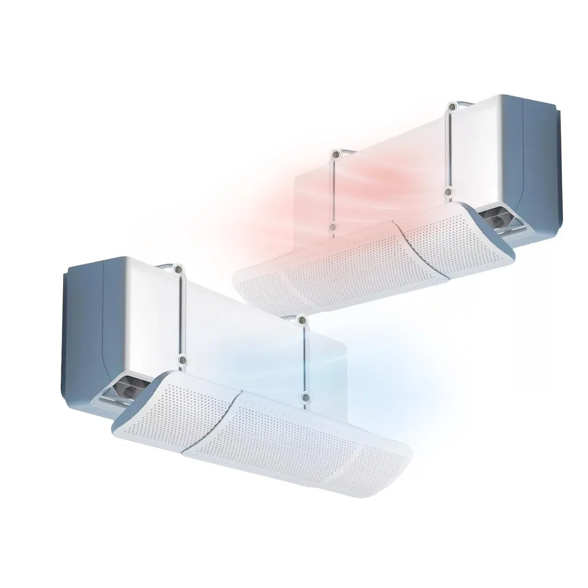 Avilia - Deflettore Condizionatore Regolabile Universale da 58,5 a 93 cm per Casa e Ufficio, Installazione Facile, Orientabile, Compatibile con Telecomando, Ideale per Clima Ottimale