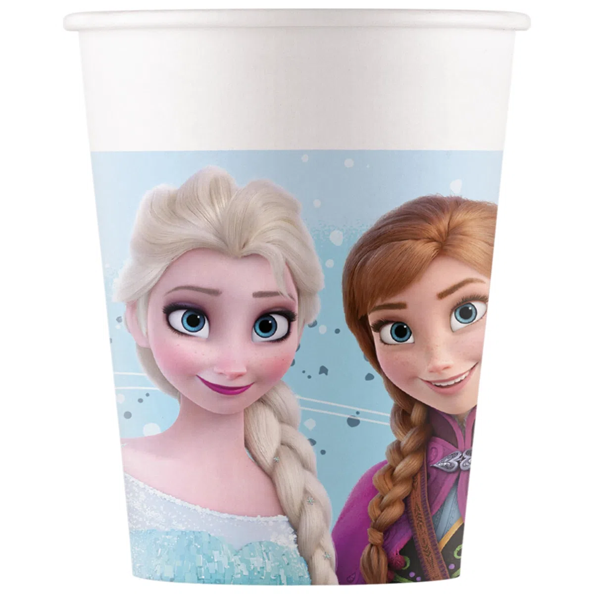 Procos - Decorazione di compleanno Frozen Idillio, 52 pezzi, piatti, bicchieri e tovaglioli di carta per feste di compleanno per bambini, articoli per la tavola