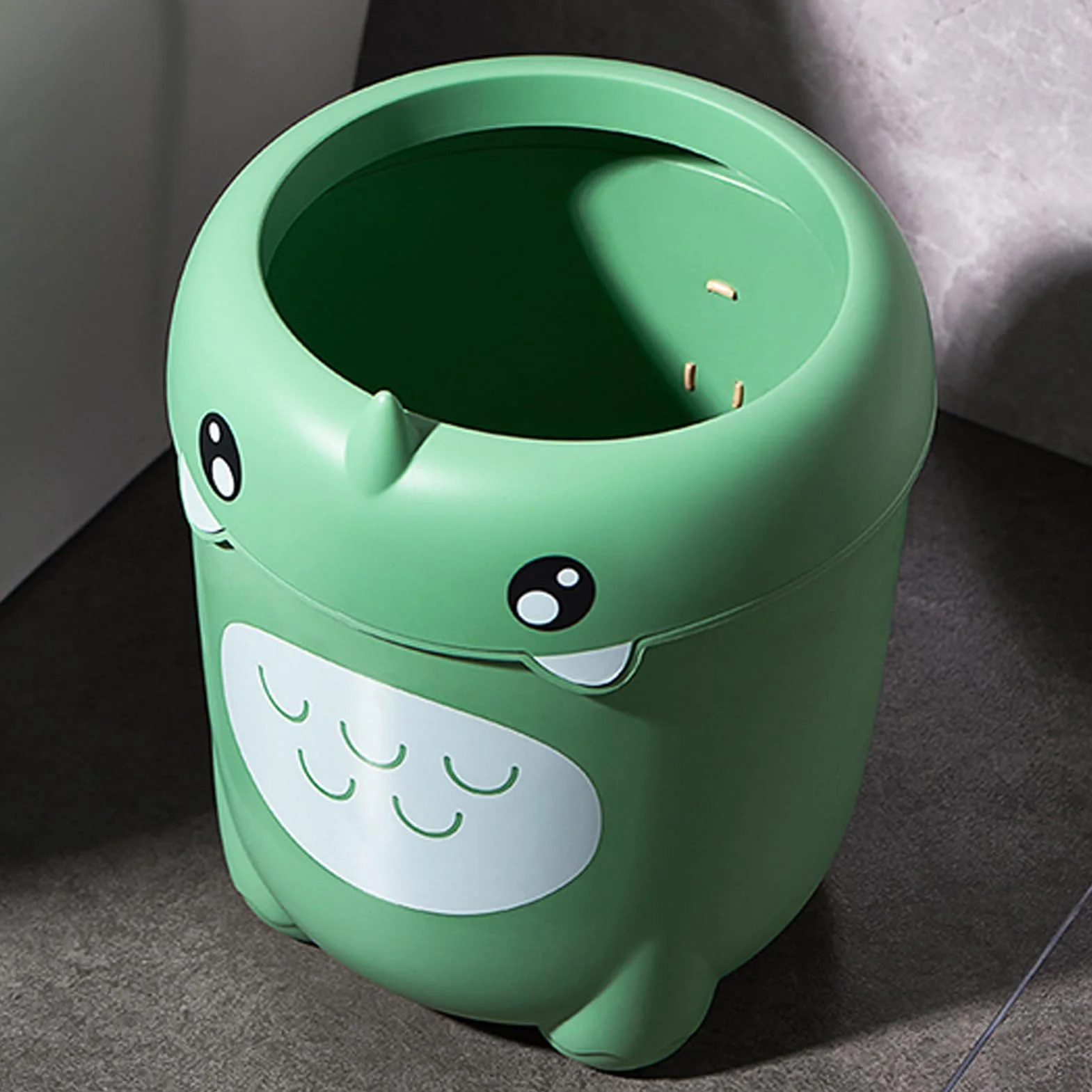 Generico Cestino Per Bambini – Bidonë Plastica Grande Capacità Senza Coperchio | Design Creativo Dinosauro | Porta Rifiuti Camera Bambini | Organizer Versatile Cucina Soggiorno Camera Letto