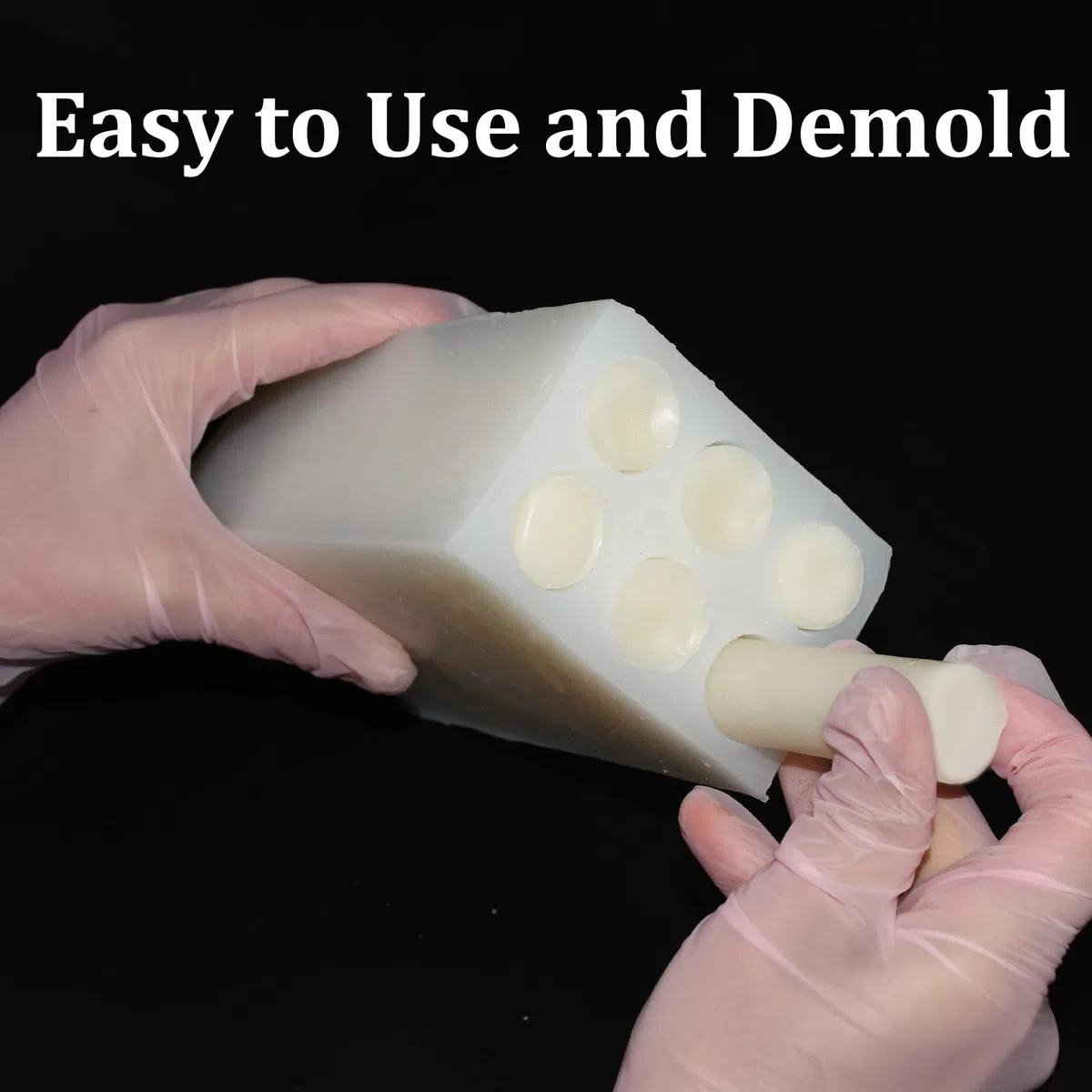Stampi in silicone a cilindro lungo a 6 fori, stampo per fare candele a pilastro, stampo a cilindro lungo per candele di cera, fabbricazione artigianale fatta a mano