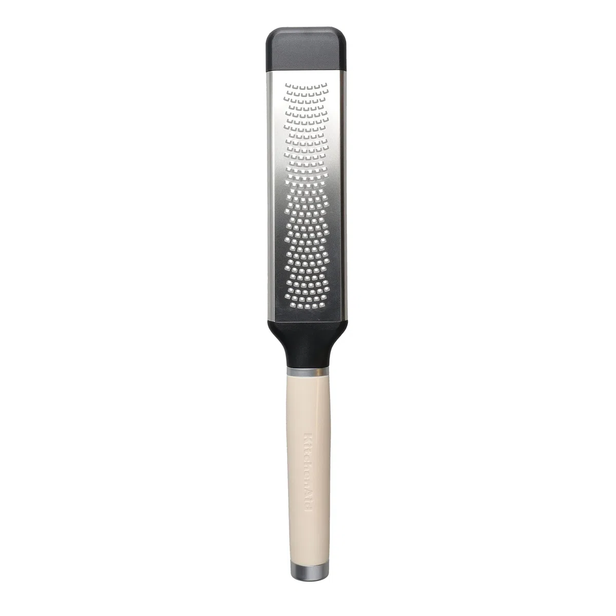 KitchenAid Grattugia con Manico in Acciaio Inossidabile, Taglio Fine, Bidirezionale – Color Crema