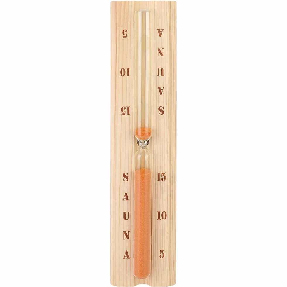 Qcwwy Orologio a Clessidra per Bagno Turco con Clessidra per Sauna, Timer per Sabbia in Legno Resistente per Orologio a Clessidra per Sauna in Pino da Bagno Calore Accurato