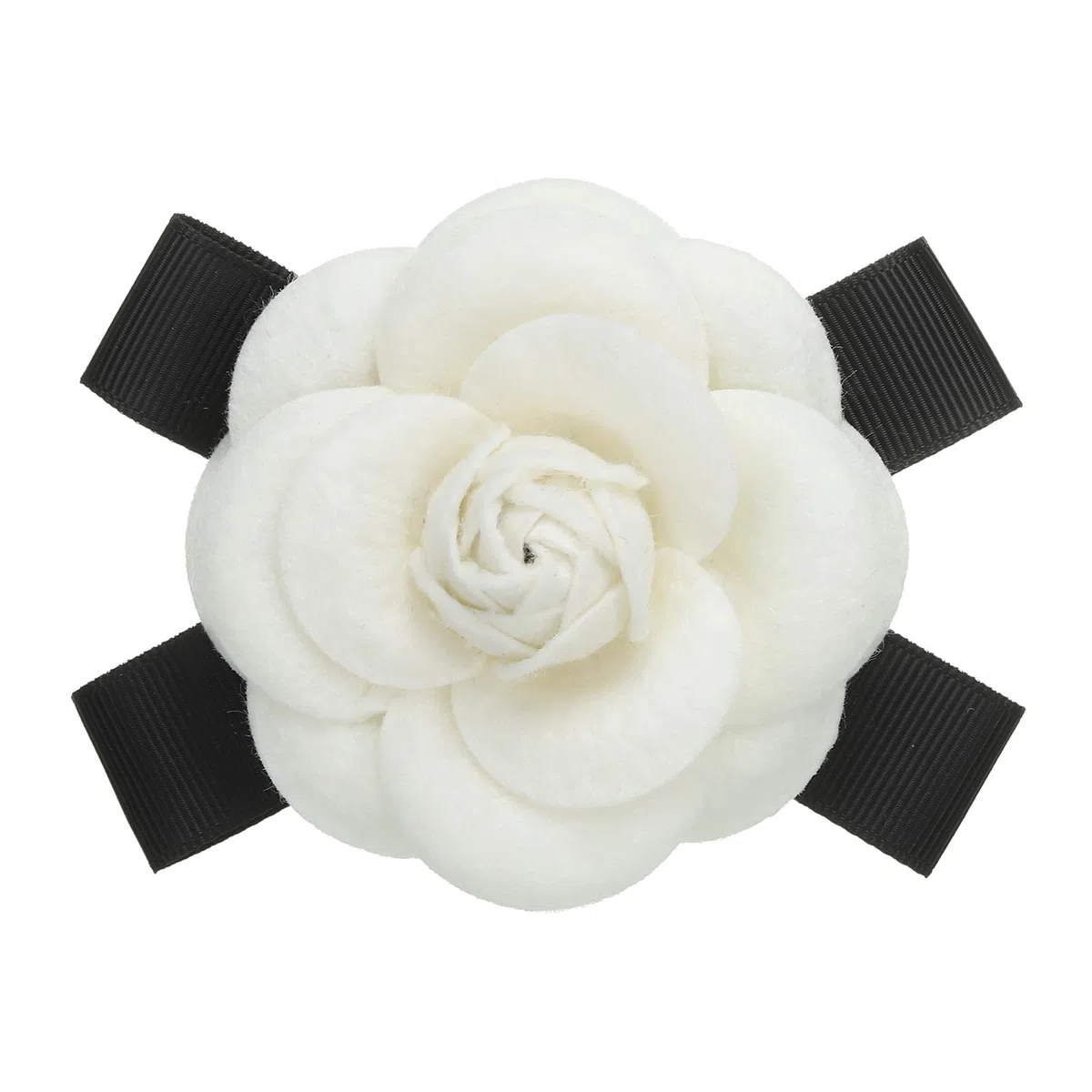 Patikil Spilla di Fiori di Camelia, Eleganti Spille di Fiori in Lana Sintetica con Fiocco Floreale per Cappello, Vestiti, Camicie, Cravatte, Giacca, Beige