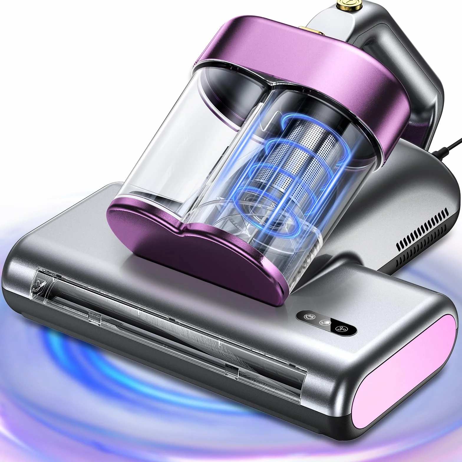 Battimaterasso Aspiratore per Materassi con Luce UV,500W 16kpa Aspirapolvere per Materassi con Riscaldamento Aspira Materasso Antiacaro Rimuove il 99,9% Degli Allergeni