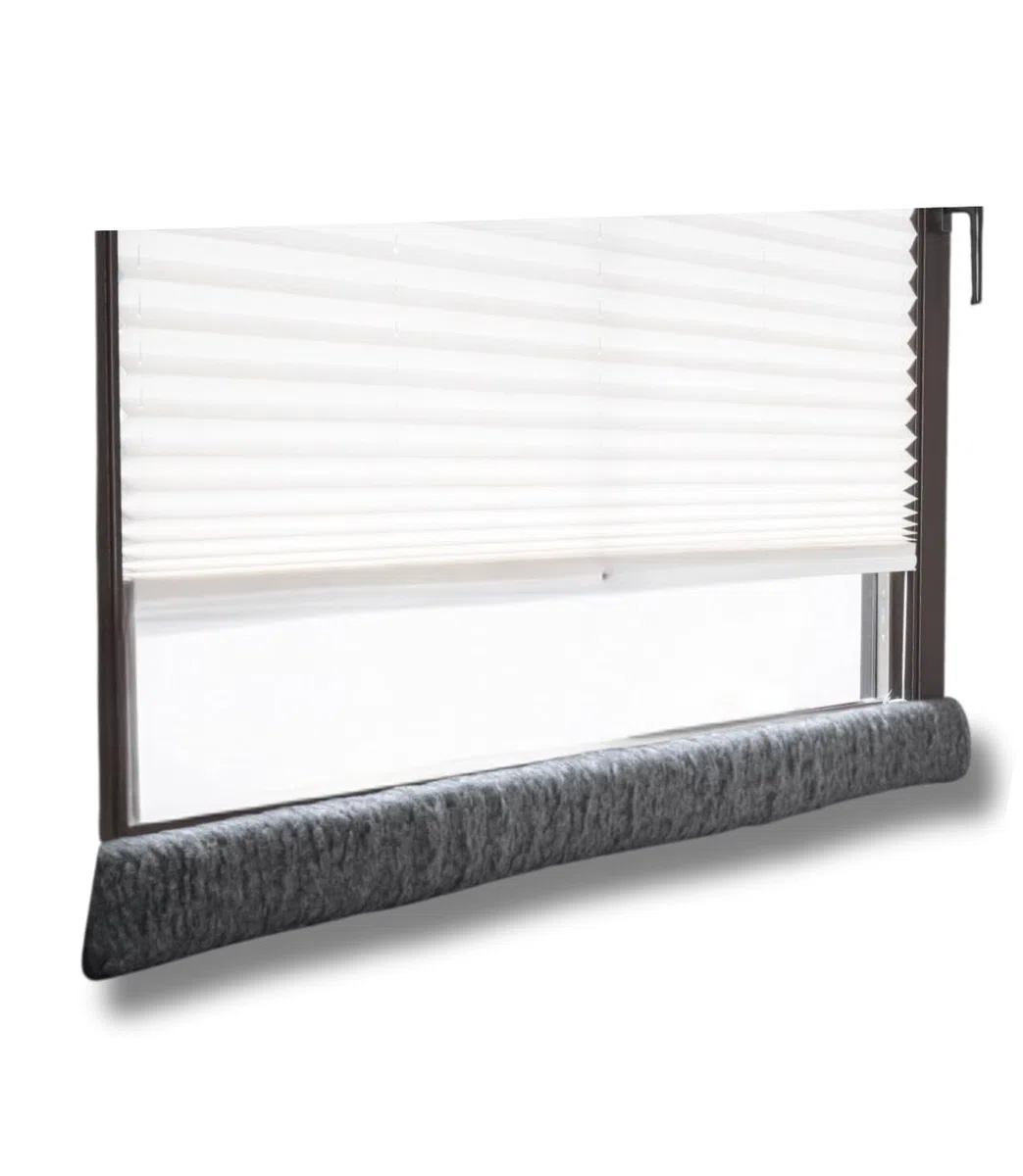 K. & N. Schurwolle 551 - Paraspifferi in lana vergine per finestre, 150 cm, colore: Antracite