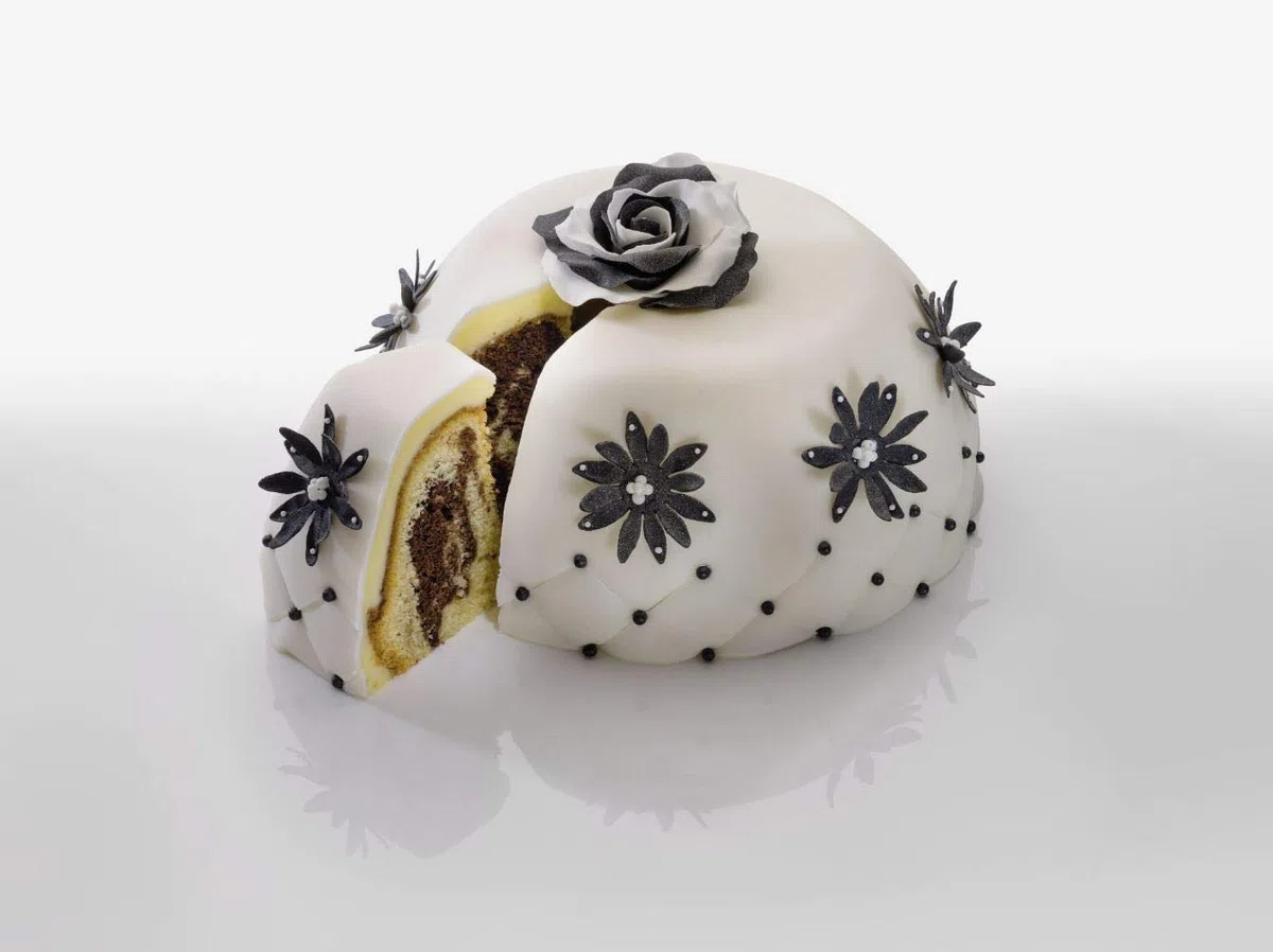 Zenker 7815 Stampo per Ciambella Crème Noir, Diametro 22 cm, Acciaio Inossidabile, Grigio/Beige, 22 x 22 x 11,5 cm