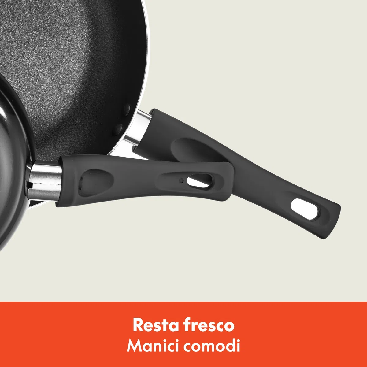 bella Set di pentole, 12 pentole e padelle con utensili, antiaderenti, senza PFOA, antigraffio, superficie di cottura compatibile con tutti i fornelli, nylon e alluminio, nero
