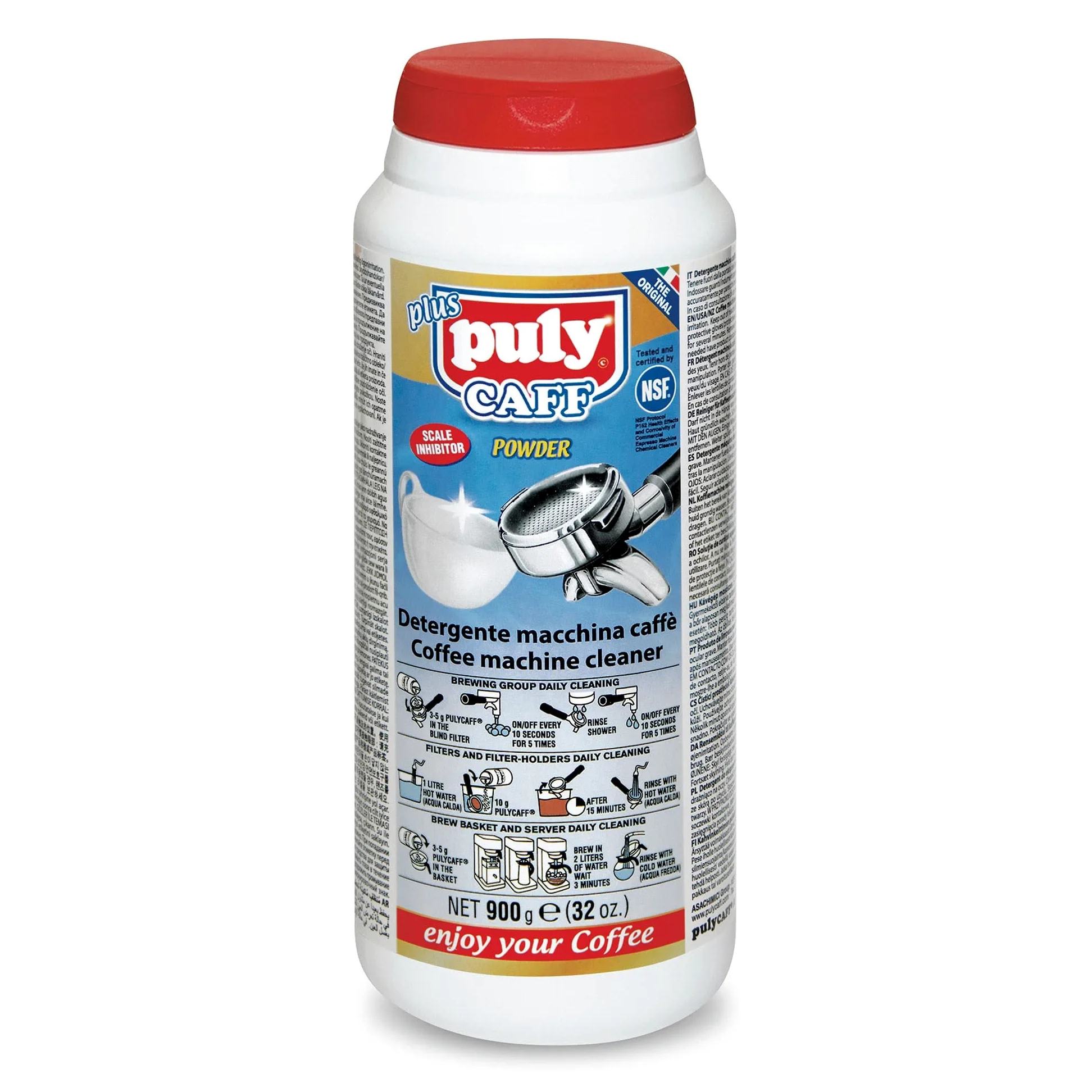 PULY CAFF - Detergente per macchine da caffè, detergente grasso per caffè (3 x 900 g) OE12O