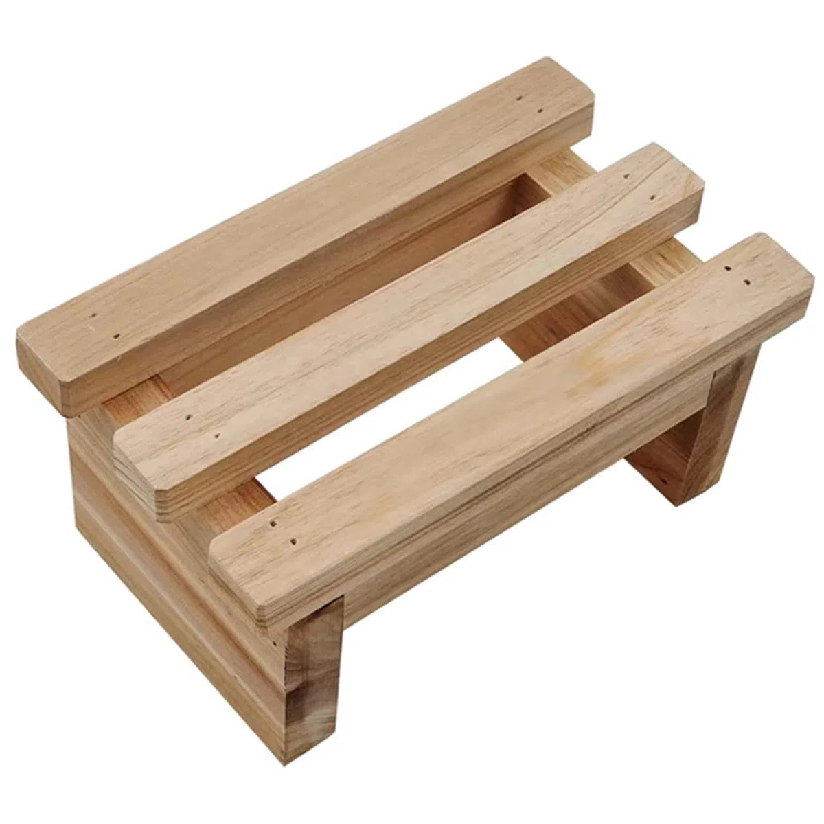 Generico sgabello basso in legno sgabello seduto base espositiva poggiapiedi per adulti pouf per banco resistente all'usura panca per di legno