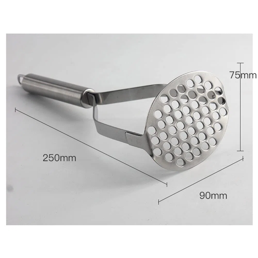 trabag Schiaccia Patate In Acciaio, Professionale Schiaccia Patate, Gadget Da Cucina Manuale, In Acciaio Inossidabile, Argento