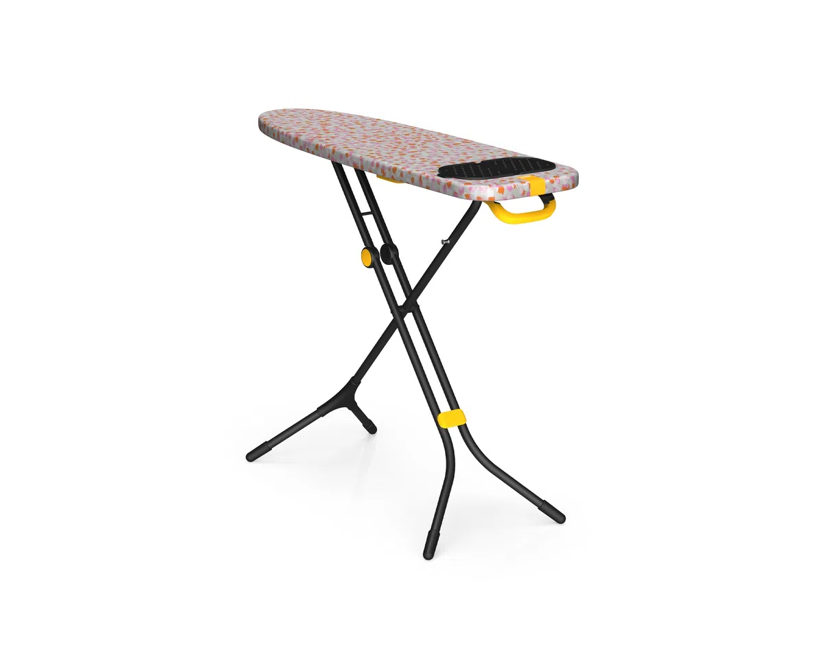Joseph Joseph Glide Asse da Stiro 110 x 33 cm, Regolabile, Poggiaferro a Vapore Integrato, Copri Asse in Cotone, Multicolore