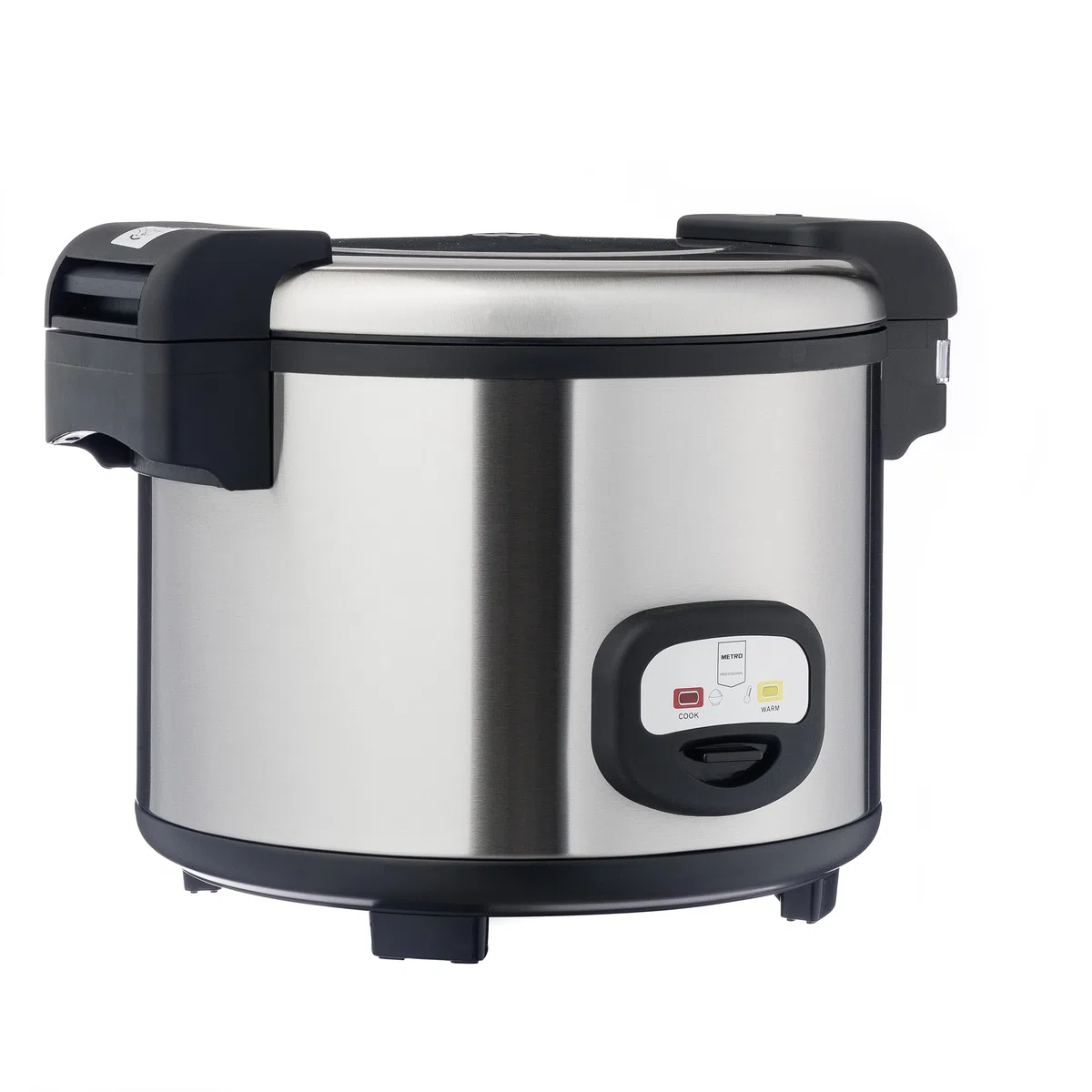Metro Professional Cuociriso GRC1950, acciaio inox, 12 litri, 1950 W, funzione scaldavivande rivestimento antiaderente, 30 porzioni in 45 minuti, argento