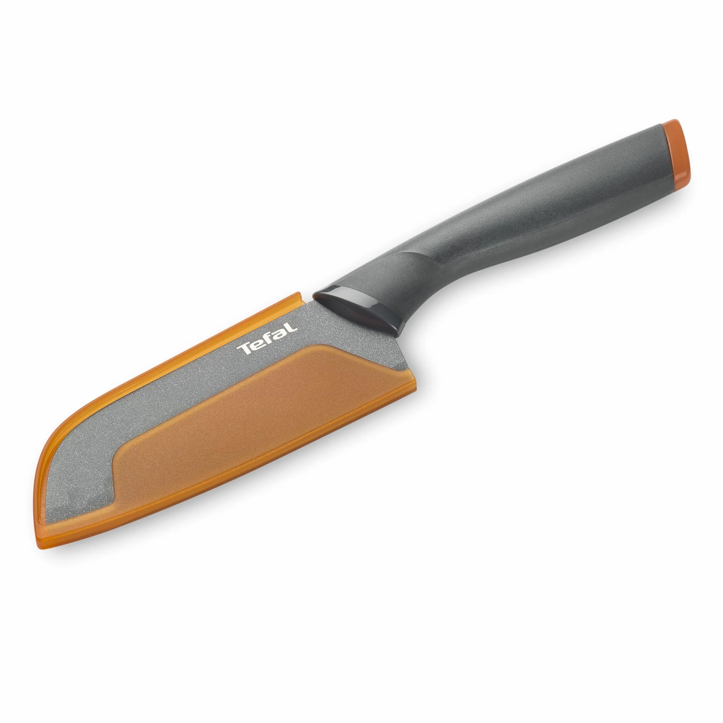 TEFAL Fresh Kitchen Coltello Santoku 12 cm, lama in acciaio inox con titanio di alta qualità, rivestimento antiaderente, zona comfort, custodia protettiva per lama K1220104