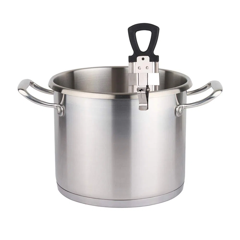 Termometro per caramelle, termometro, marmellata, zucchero, sciroppo, gelatina, con gancio e clip per pentola, in acciaio inox, termometro per alimenti, guida rapida alla temperatura, colore nero