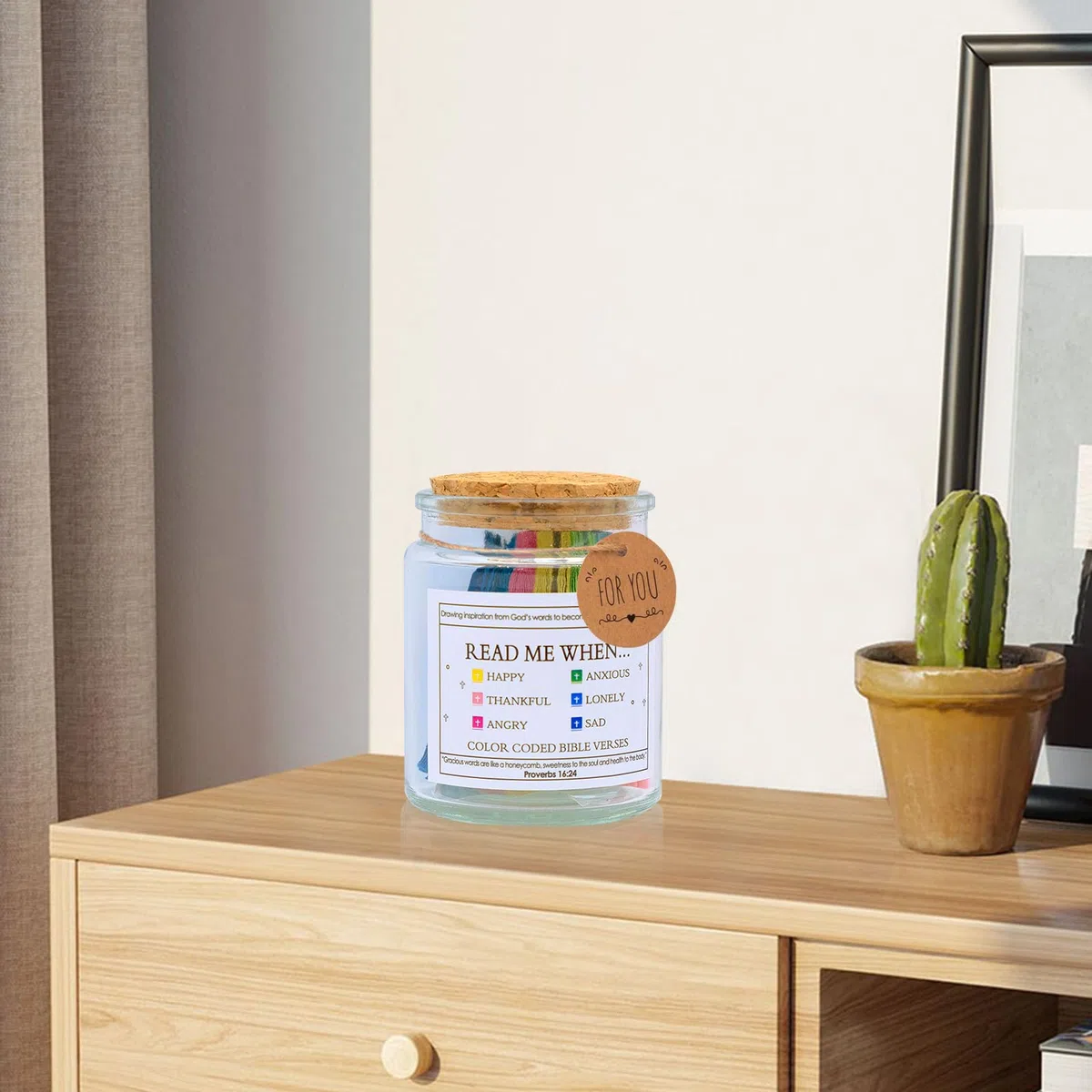 Versi della Bibbia in un barattolo di vetro Read Me When Prayer Bibbia Verses Jar 90pcs Mini Bibbia Versi Carte Bibbia Bottiglia di Vetro Scrittura Biglietti per emozioni e sentimenti Regali