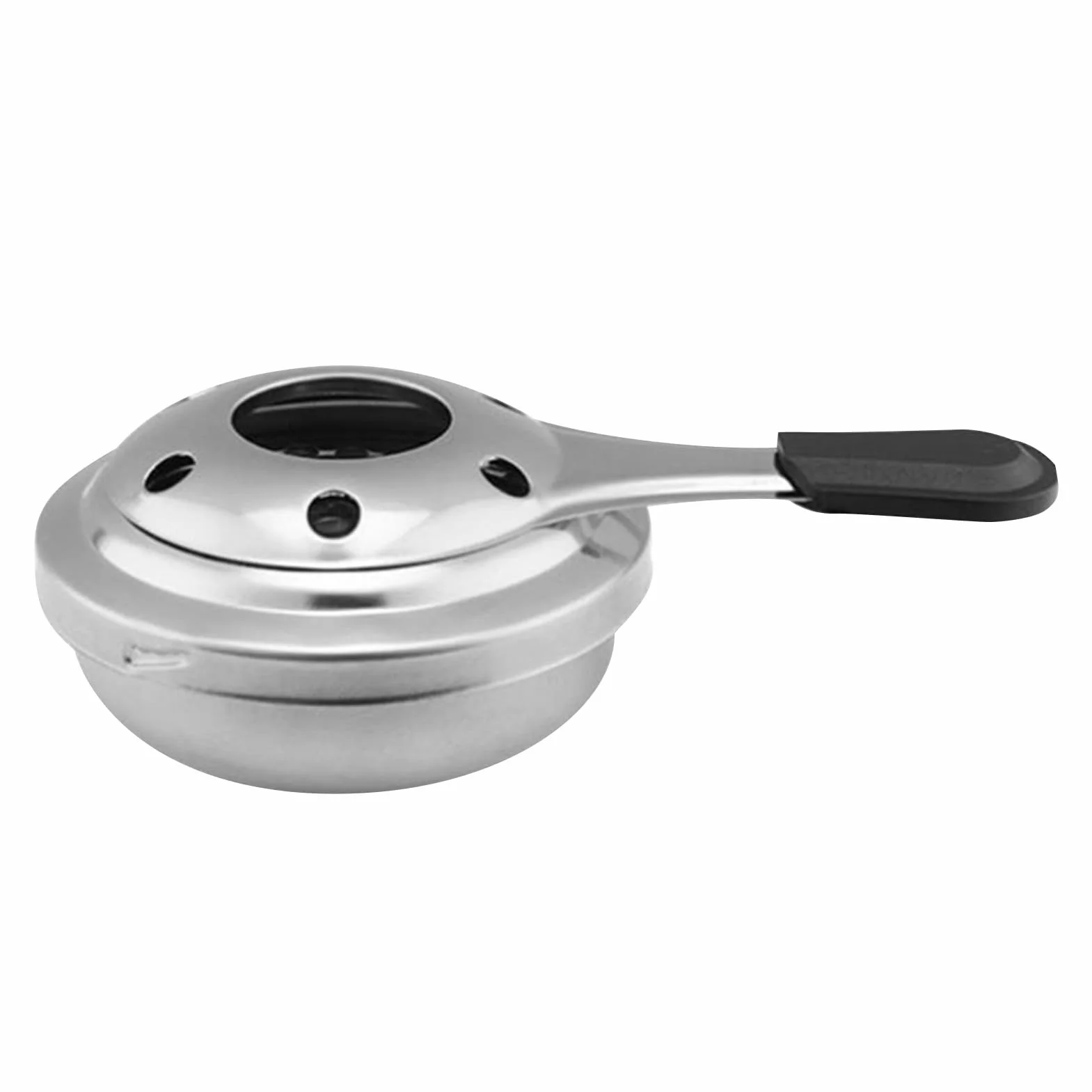 Mini Bruciatore Per Fonduta, Riscaldatore Per Fonduta Portatile in Acciaio Inossidabile con Maniglia Anti-Scottatura, da Utilizzare con Gel Combustibile O Alcool, Bruciatore di Ricambio Per Pentole Pe