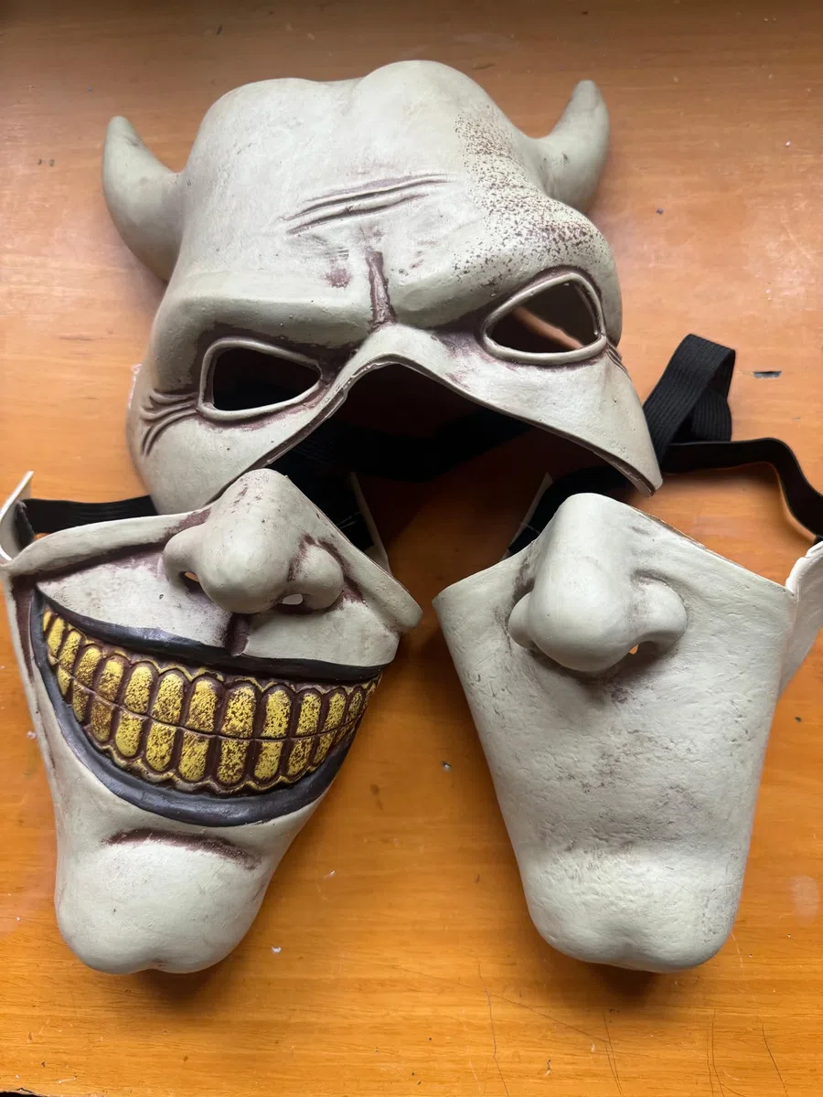 Le Mask Cosplay Graber Le Maschera per telefono Nero Film horror Halloween Maschera Spaventosa Maschera per Costume da Uomo