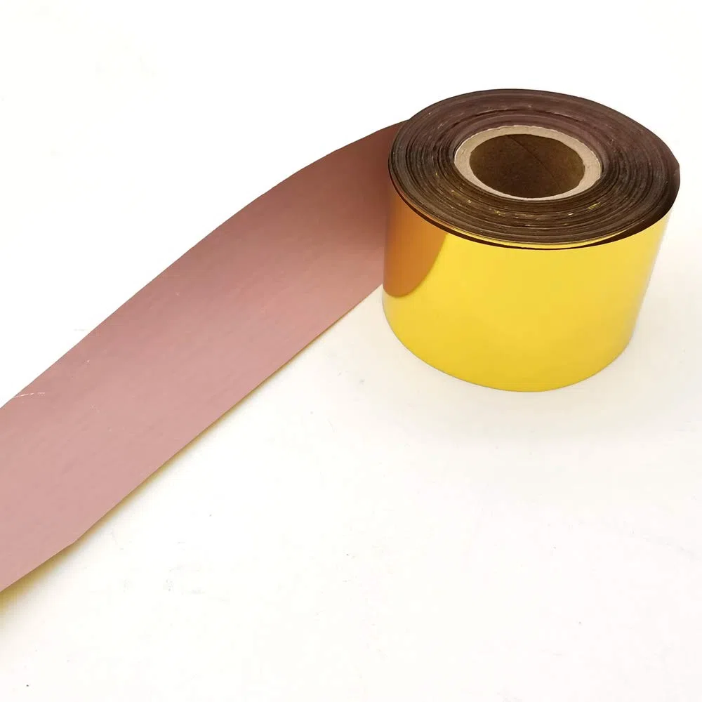 Gold Hot Foil Rolls Heat Transfer Film Anodized Gilded Paper Hot Foil Stamping Paper 400ft for DIY Leather Bronzing PVC and Paper Craft Papers Gilding (1.5"x400ft)