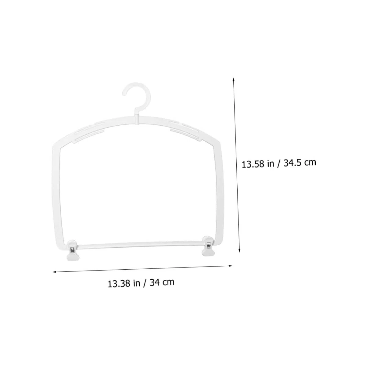 Levemolo Set 5 Appendiabiti per Costumi da Bagno e Bikini in Plastica Bianca, Organizzatore Salvaspazio per Esposizione e Conservazione, Ganci Resistenti per Armadio Donna