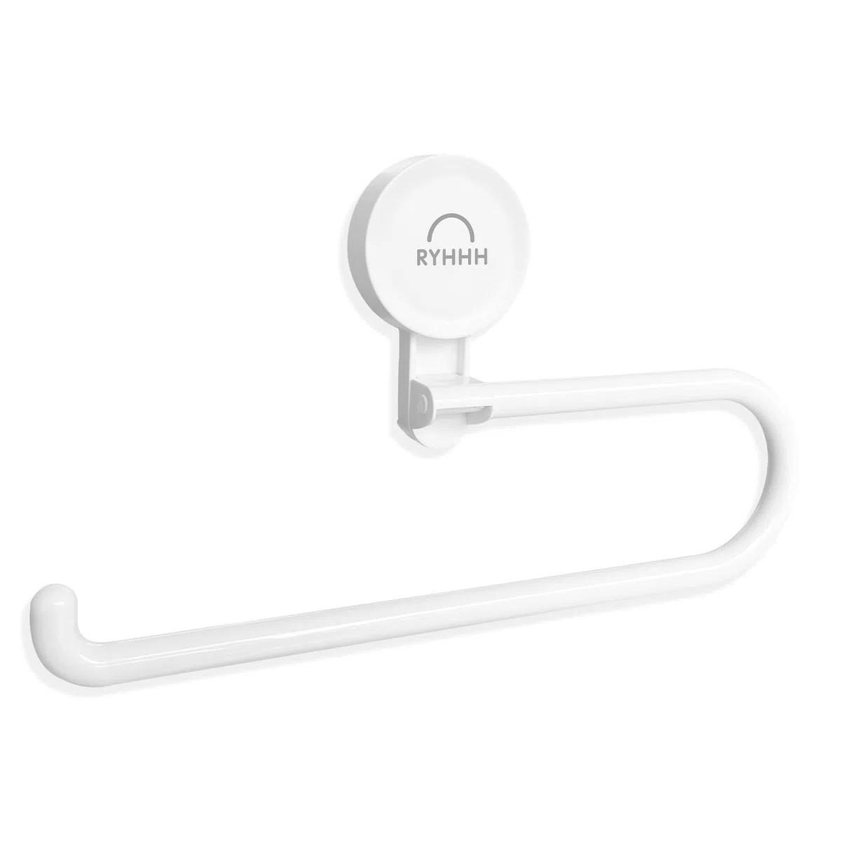 Portarotolo Da Cucina, Porta Carta Da Cucina, Portarotolo Da Cucina Da Parete Con Ventosa, Senza Trapano, Accessori Cucina Per Cucina, Bagno, Sotto Armadietto (Bianco)