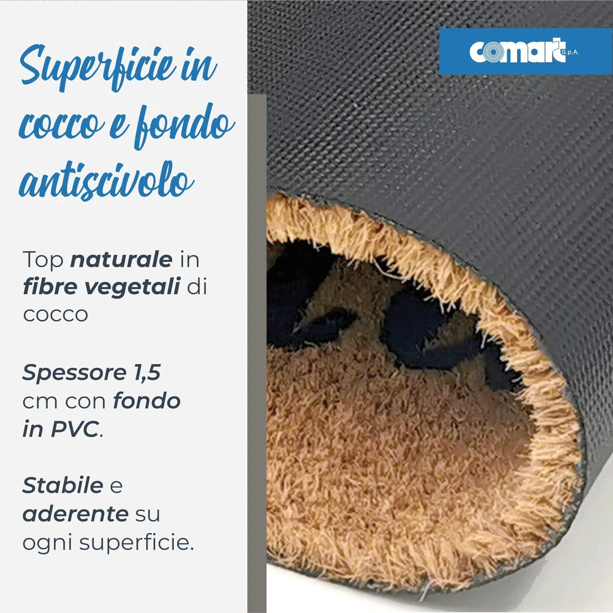 Comart - Zerbino Gag in Cocco - 40x70 cm - Tappetino Simpatico con Scritte Divertenti - per Ingresso Esterno e Interno - Fondo Antiscivolo - Pulizia Facile - Arredo e Regali Casa - Hai il Vino