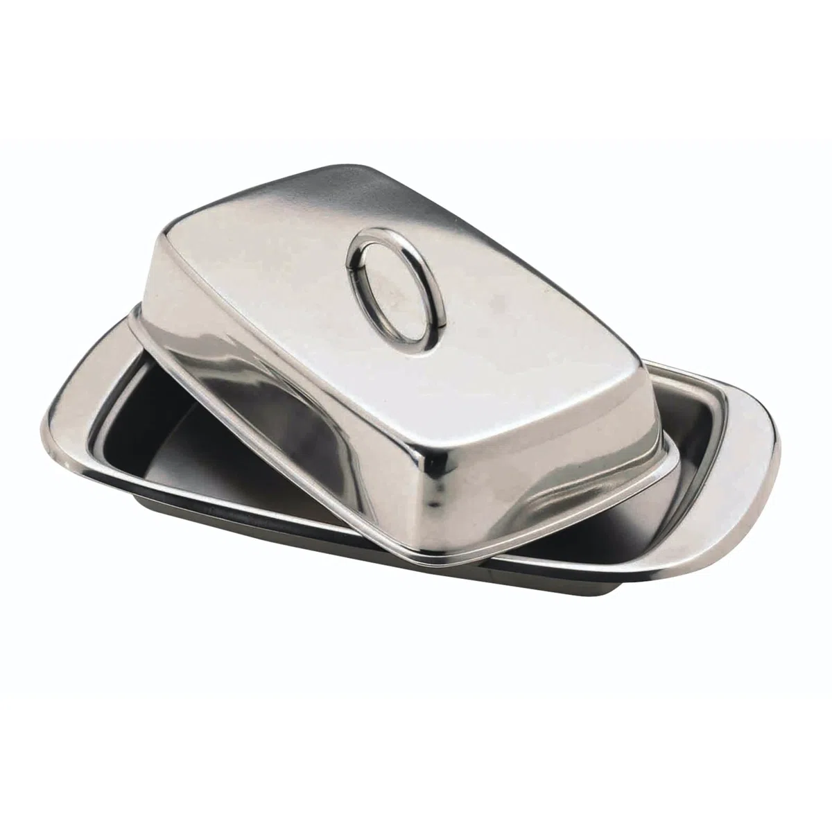 Kitchen Craft - Burriera in Acciaio Inox con Coperchio, 19,5 x 10 x 8 cm