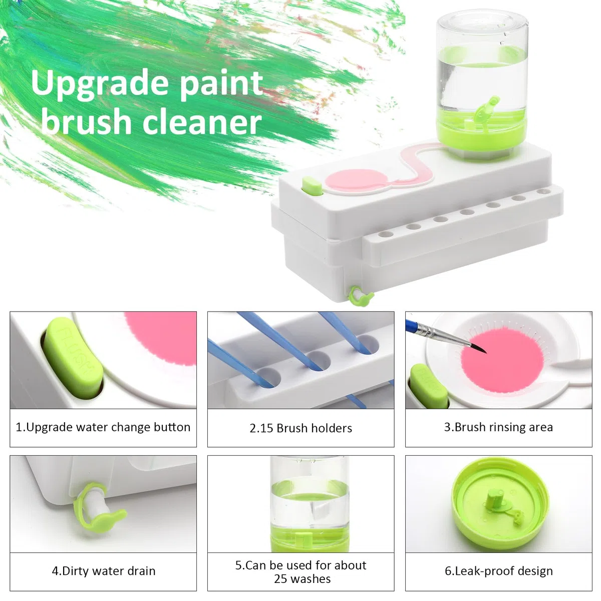 Detergente per Pennelli Multifunzione - per Acrilico, Olio, Acquerello - Spazzola per Il Trucco e Pittura