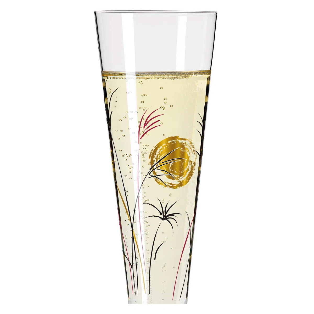 Ritzenhoff 1071013 Bicchiere da champagne 200 ml - Serie Goldnacht No. 13 - Nobile pezzo di design con oro vero - Made in Germany