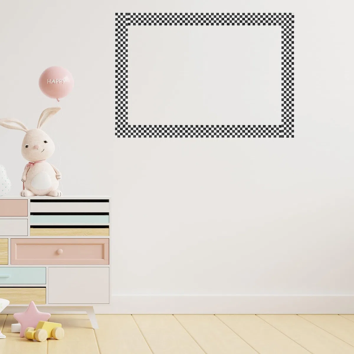 Rotolo di Bordi Adesivi per Bacheca a Neri in Carta D'arte Design Autoadesivo per Decorazione Aula e Pareti Lavagna