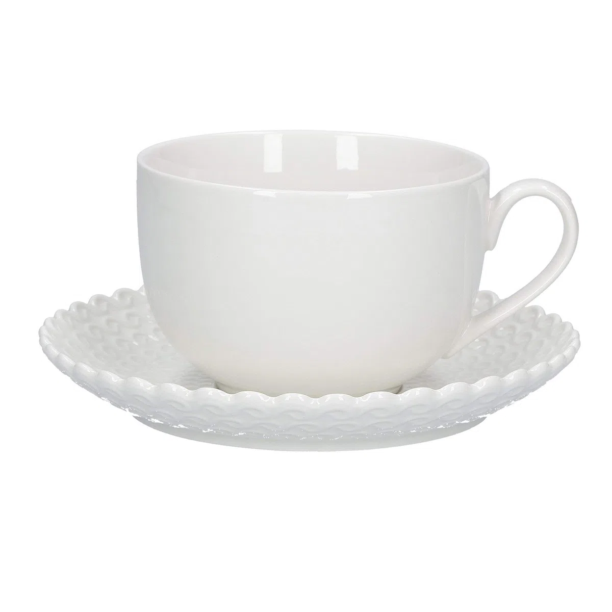 La Porcellana Bianca - Tazza Colazione con piattino Momenti