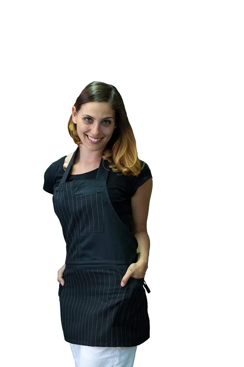 Ricamo Gratuito - Grembiule Donna da Lavoro - Divisa da Cucina - Grembiuli per Barista, Bar, Cameriera, Ristorante, Hotel, Casalinga - Vari Colori - Made in Italy