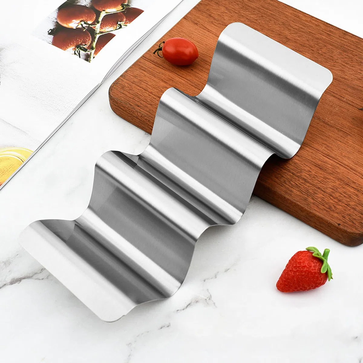 2 Pezzi Porta Taco, Supporto per Tacos in Acciaio Inossidabile con Manici, Taco Holder Vassoio Porta Tortilla Reversibile può Contenere 2 o 3, per Ristorante, Casa, Festa, Picnic (Forma a U)