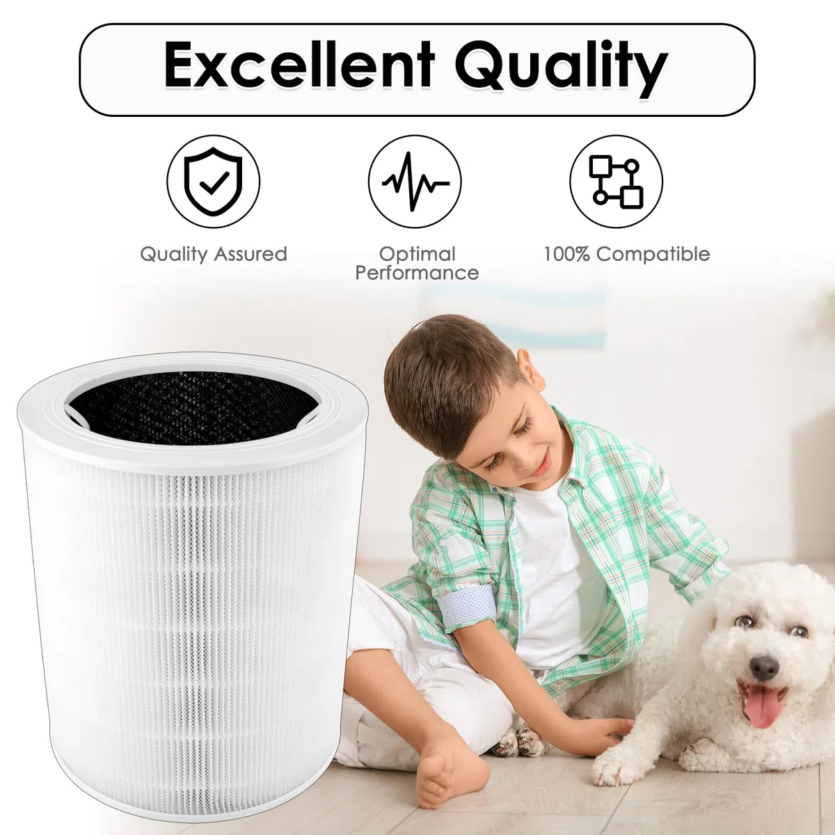 2 filtri di ricambio Core 600S compatibili con il purificatore d'aria Levoit Core 600S, Core 600S H13 True HEPA, filtro a carbone attivo Core 600S 3 in 1, ricambio per #Core 600S-RF