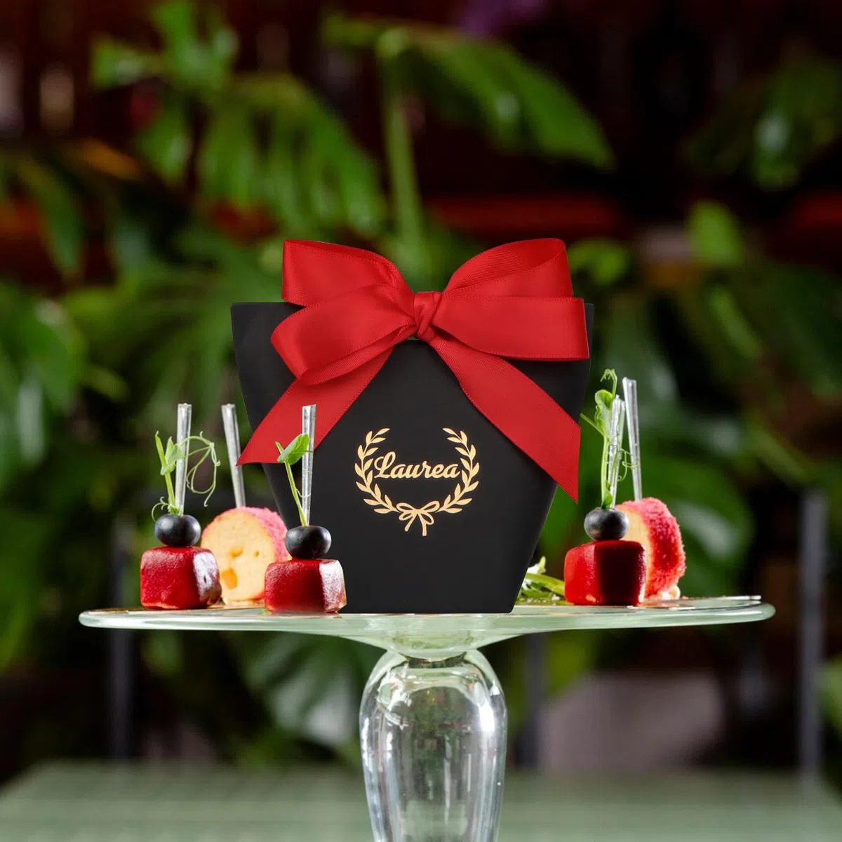 BETESSIN 25pz Scatoline Portaconfetti Laurea Bomboniera Confetti Rosso Nastro Decorazione Festa per Caramelle Regalo