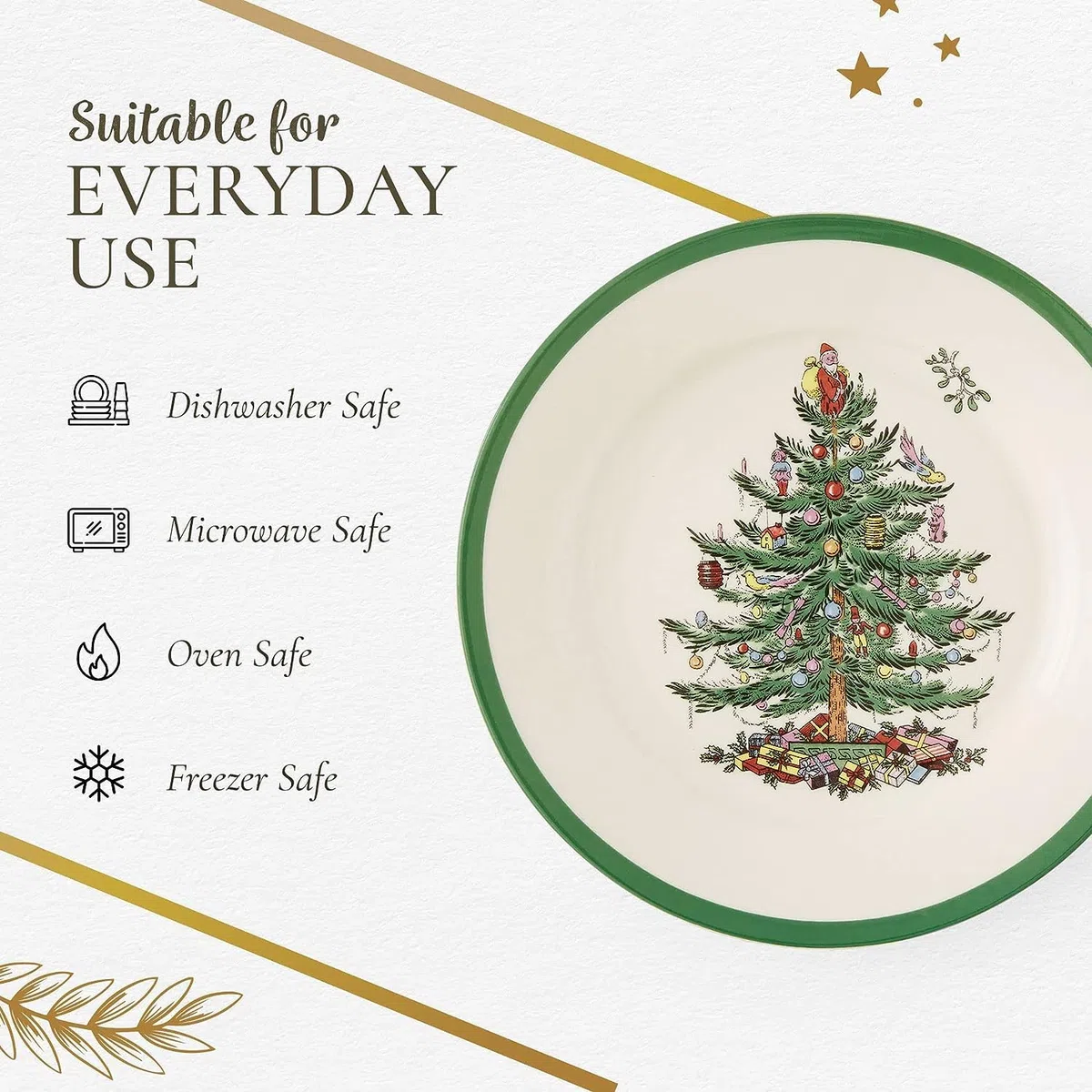 Spode Piatti, in Ceramica, Multicolore, Set di 4