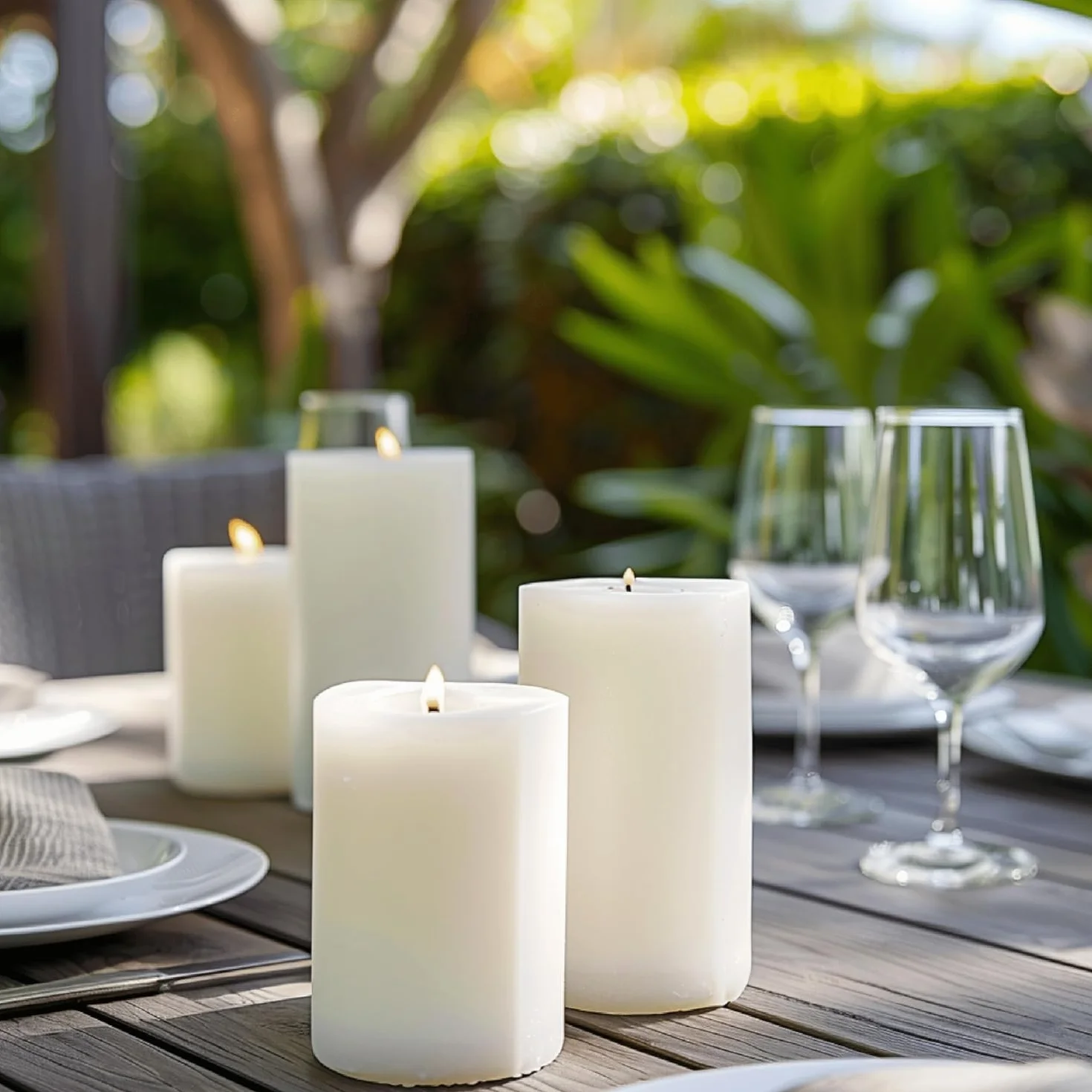 Horeca Candles - Candele a Colonna Avorio - Ø 4 x 7 cm - Set da 20 Candele Decorative - Lunga Durata 12 Ore - Cero Inodore - Cera di Paraffina