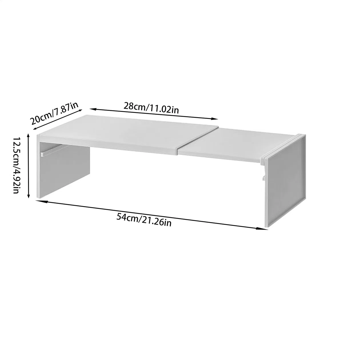 Stand De Rack - Divisore da cucina impilabile, mensola regolabile | Scaffale organizer leggero per armadio, guardaroba, guardaroba, guardaroba, porta scarpe, interno