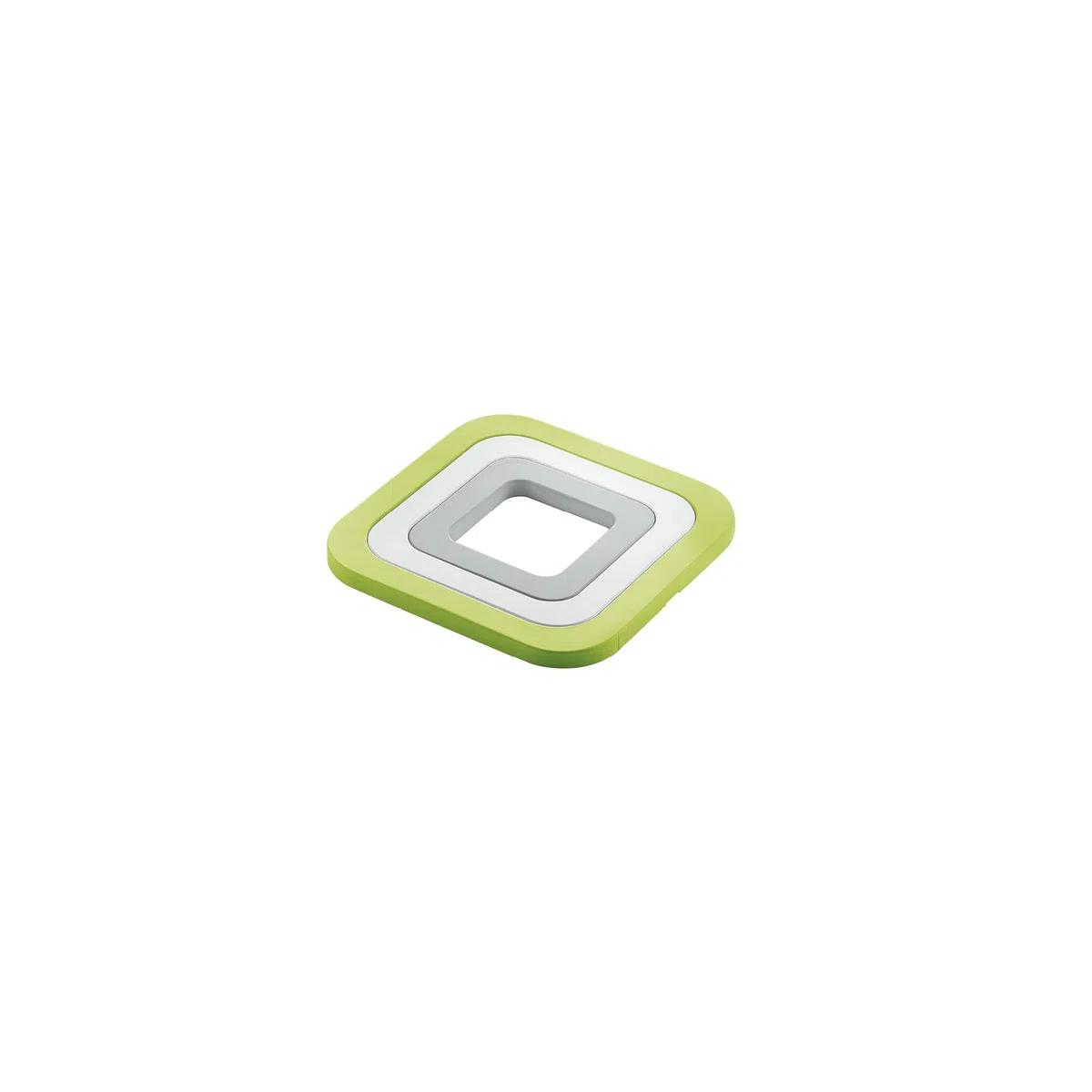 Fratelli Guzzini Kitchen Active Design Set Sottopentole, PA-Silicone, Verde Mela, 15 x 15 x 1 cm