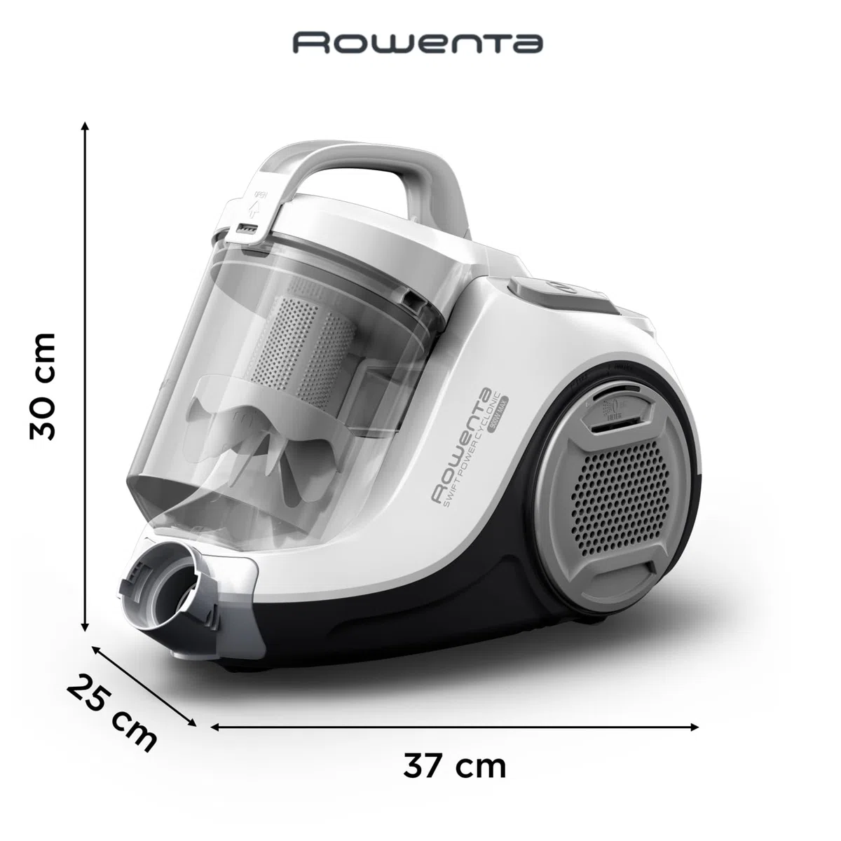 Rowenta Swift Power Cyclonic, Aspirapolvere a Traino Senza Sacco, Teconologia Ciclonica, Animal Kit, RO2957