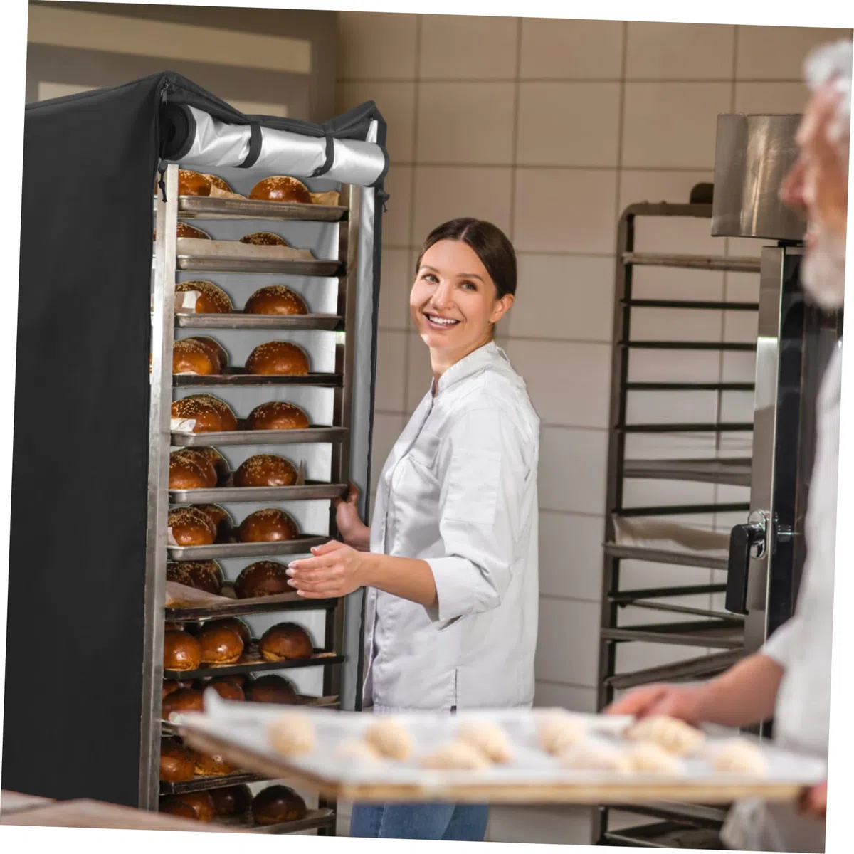 Copertura Per Carrello Da Forno Oxford Protezione Per Teglie Da Forno e Panetti Design Elegante e Funzionale Misure Adatta Per Cucine e Pasticcerie