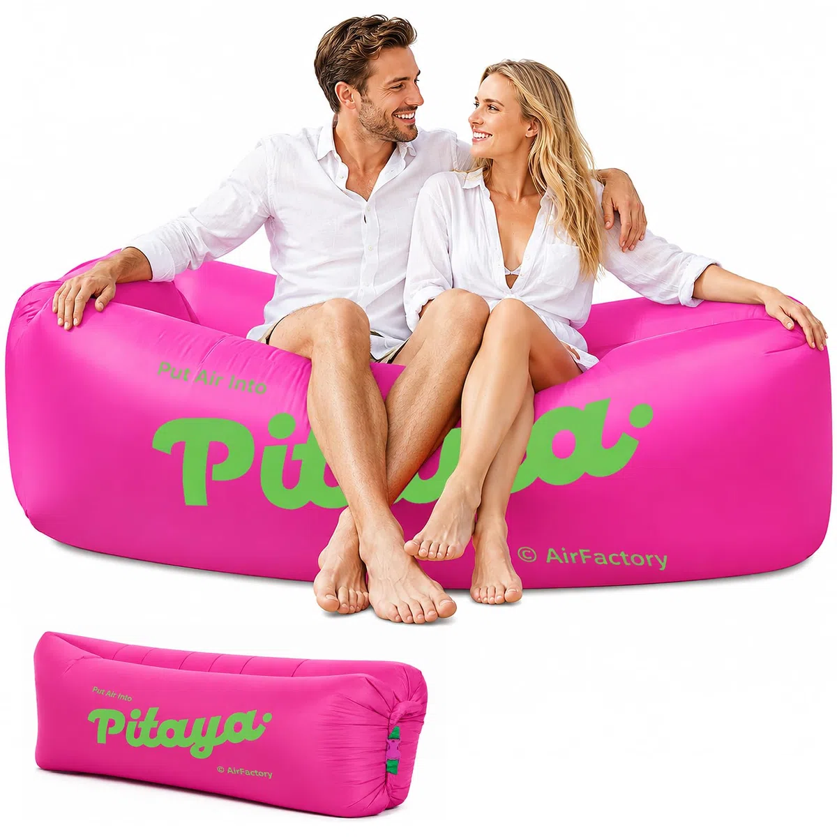 Divano Gonfiabile, Lettino Gonfiabile, Fauteuil de Plage Gonflable, Canapé Gonflable Portable, Sdraio Gonfiabile, Divano Gonfiabile Campeggio Pieghevole, per Spiaggia, Viaggi, Campeggio (B)