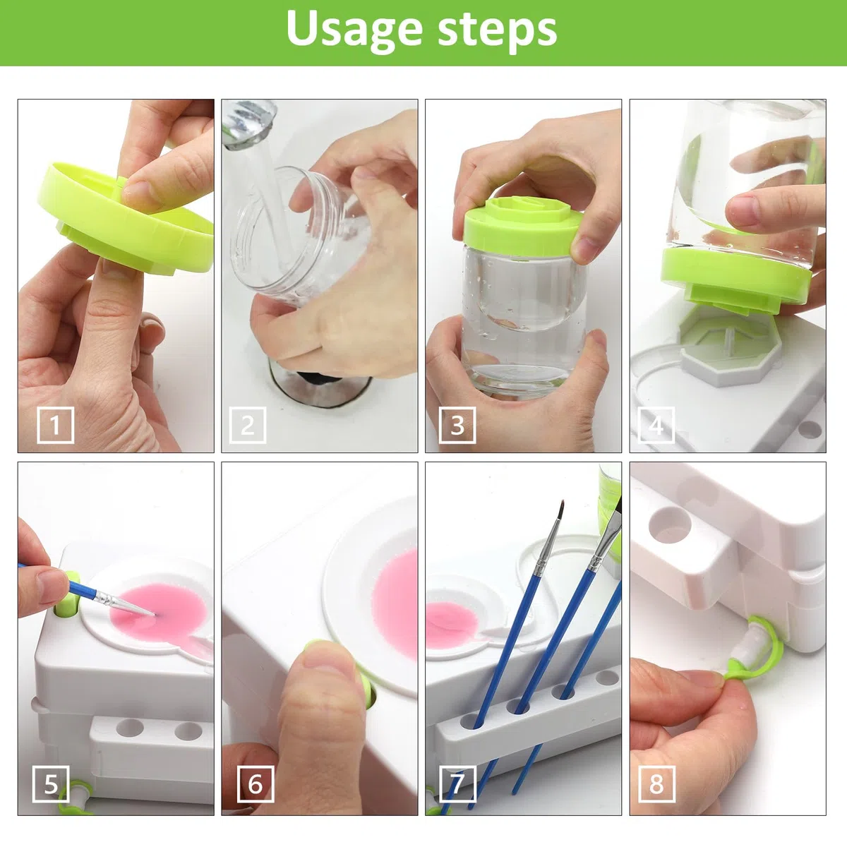 Detergente per Pennelli Multifunzione - per Acrilico, Olio, Acquerello - Spazzola per Il Trucco e Pittura