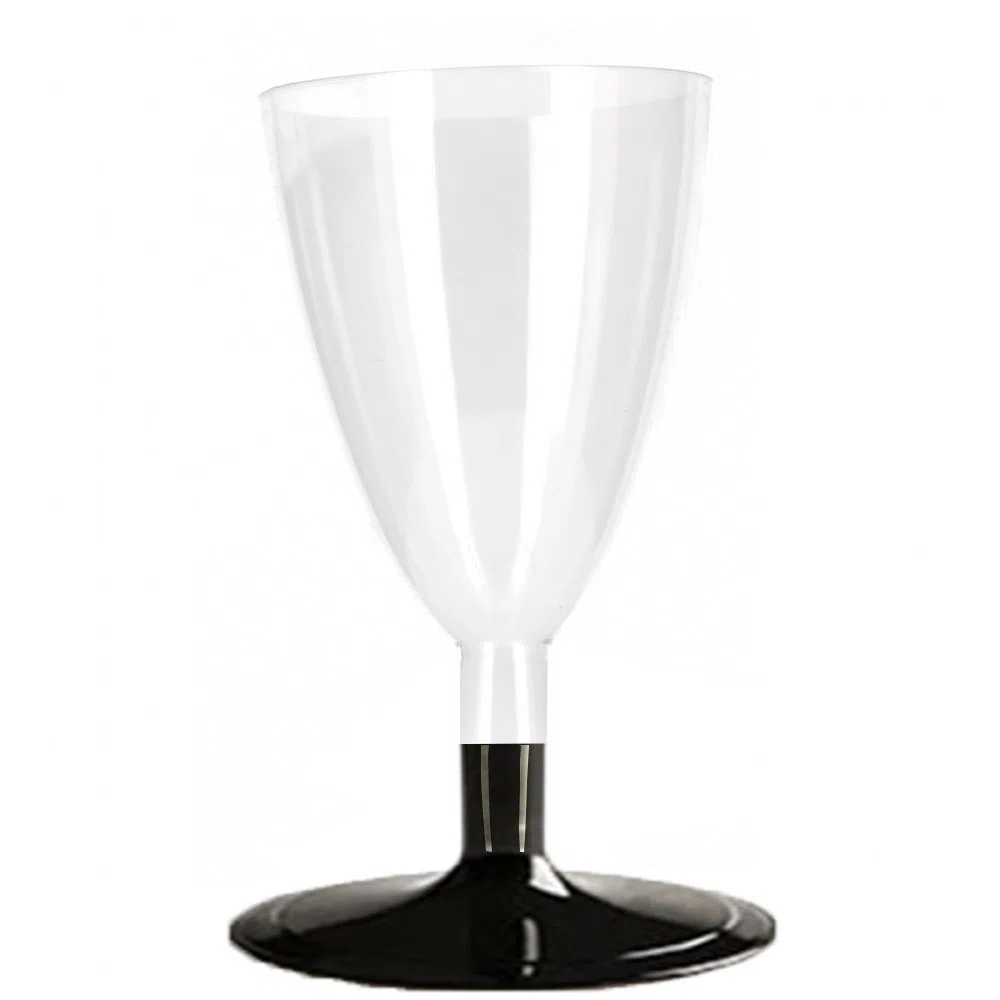PZ 100 CALICE VINO BASE NERA BLACK BICCHIERI PROSECCO CC 180 TRASPARENTI CHAMPAGNE HAPPY HOUR APERITIVO APERICENA PLP USA E GETTA