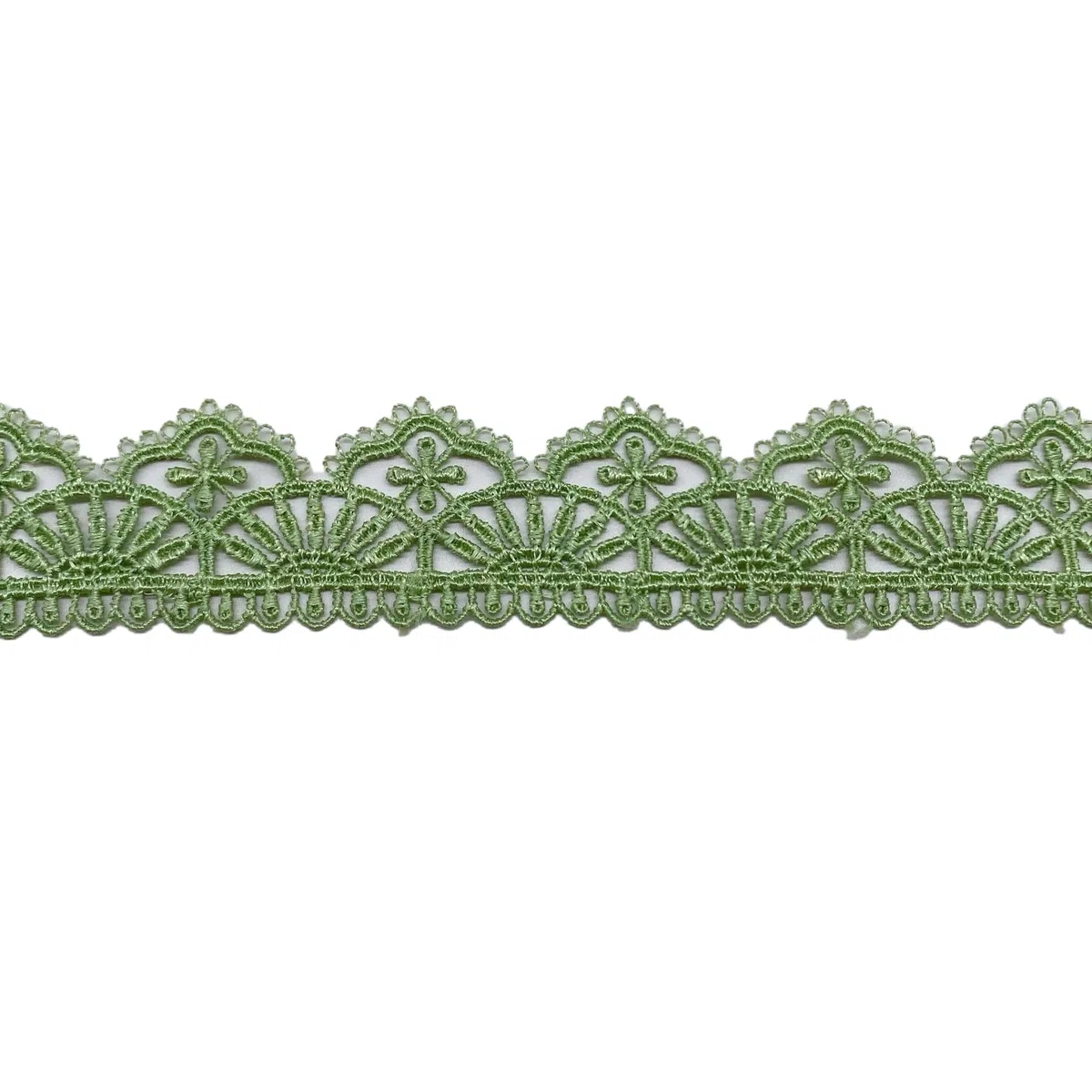 10 yards (circa 9,14 metri) di ricamo in pizzo, larghezza 2,7 cm, nastro in pizzo, nastro decorativo, abito da sposa, nastro all'uncinetto, bordo in pizzo, per cucito fai da te, artigianato