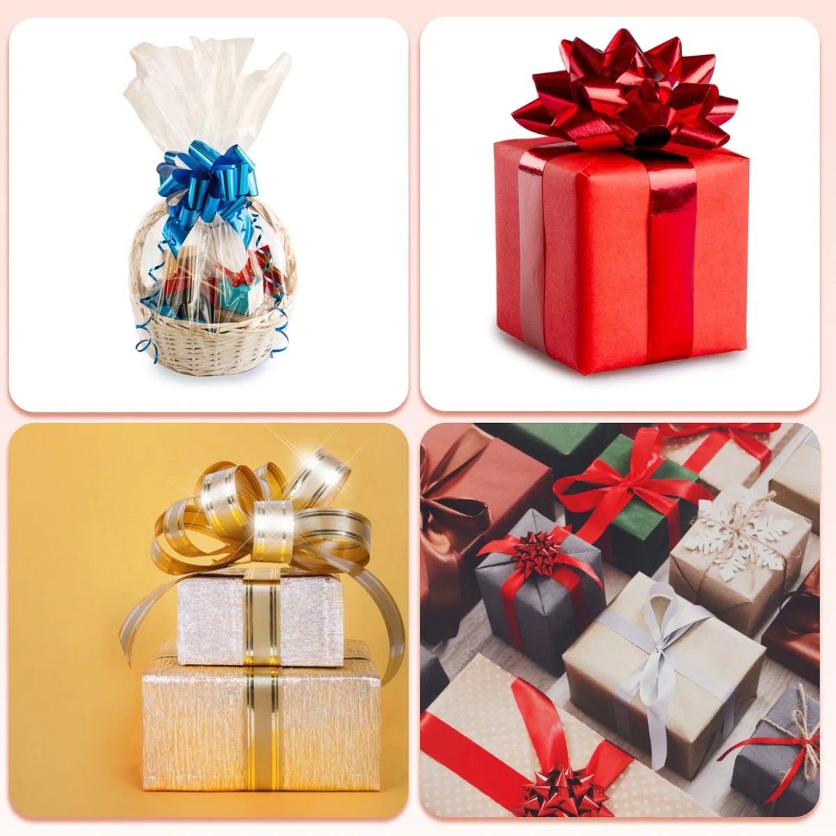QUARKZMAN 10pz 15cm Grande Fiocco Tirante Grandi Fiocchi Regalo Nastri Arancione per Cesti Auto Matrimonio Regali Fiocco di Natale